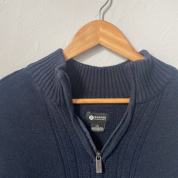 Haggar Clothing Men's Navy Sweater - Picture 3 of 6